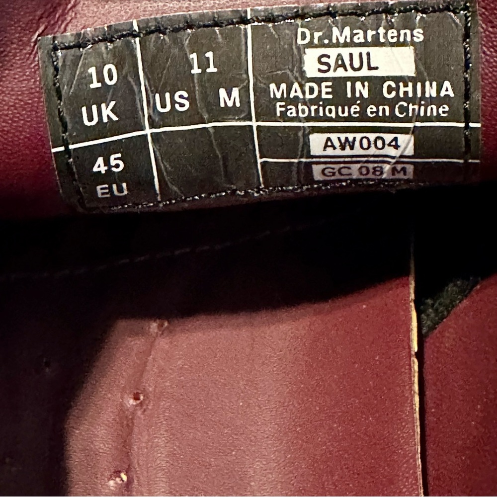 Dr. Martens Saul Mens Leather Slip On Loafers Size US 11 Cognac - Picture 8 of 8